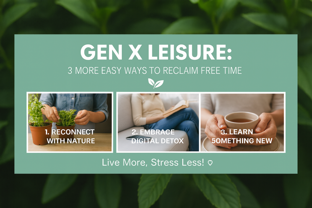 3 More Easy Ways Gen X Can Reclaim Their Free Time