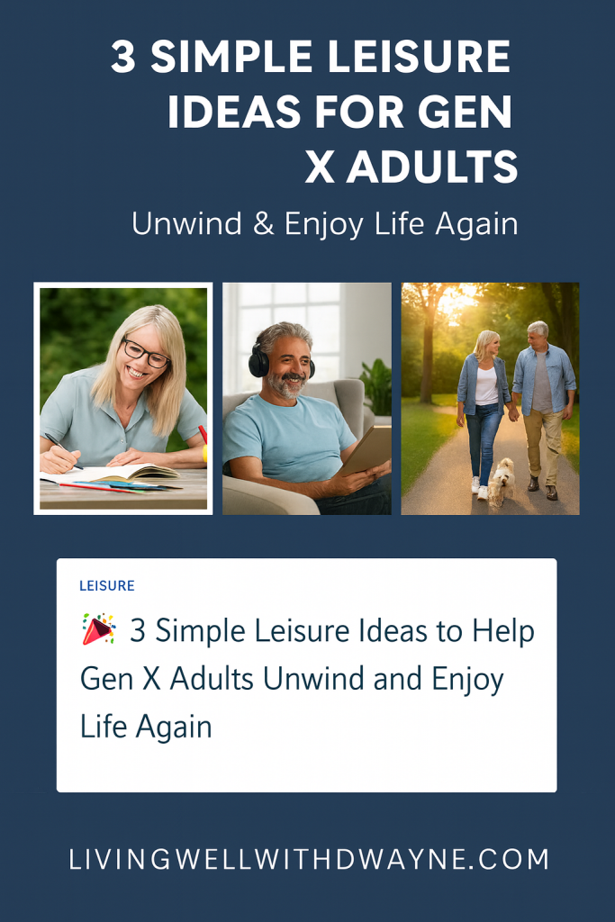 🎉 3 Simple Leisure Ideas to Help Gen X Adults Unwind and Enjoy Life Again